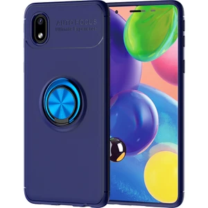 Samsung Galaxy M01 Core Kılıf Yüzüklü Manyetik Ravel Silikon