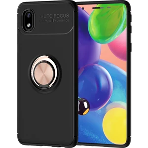 Samsung Galaxy M01 Core Kılıf Yüzüklü Manyetik Ravel Silikon