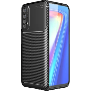 Realme 7 Kılıf Karbon Desenli Lux Negro Silikon