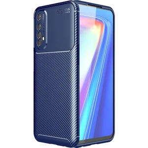 Realme 7 Kılıf Karbon Desenli Lux Negro Silikon