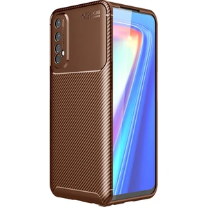 Realme 7 Kılıf Karbon Desenli Lux Negro Silikon