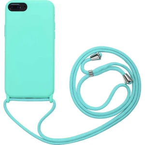 Apple Iphone 7 Plus Kılıf Içi Süet Ipli Askılı Lansman Silikon