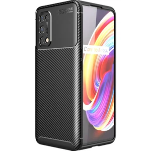 Realme 7 Pro Kılıf Karbon Desenli Lux Negro Silikon
