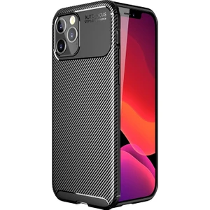 Apple Iphone 12 Pro Max Kılıf Karbon Desenli Lux Negro Silikon