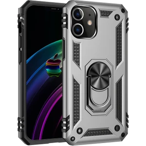Apple iPhone 12 Mini Kılıf Ultra Korumalı Yüzüklü Manyetik Vega Kapak