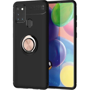 Samsung Galaxy A21S Kılıf Yüzüklü Manyetik Ravel Silikon