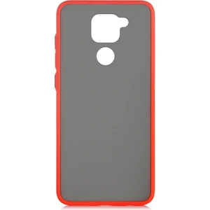 Xiaomi Redmi Note 9 Silikon Kenarlı Buzlu Fri Kapak