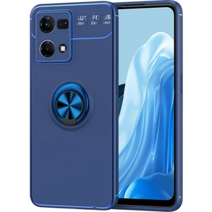 Oppo Reno 7 Kılıf Yüzüklü Manyetik Ravel Silikon