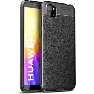 Huawei Y5P Kılıf Deri Desenli Lux Niss Silikon