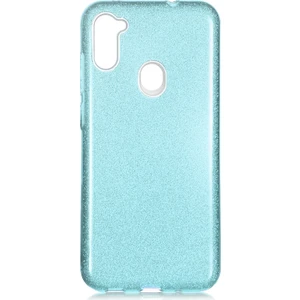 Samsung Galaxy A11 Kılıf Simli Parlak Shinning Silikon