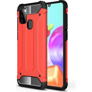 Samsung Galaxy A21S Kılıf Çift Katmanlı Armour Case