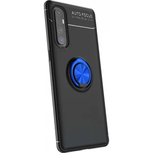 Oppo Reno 3 Pro Kılıf Yüzüklü Manyetik Ravel Silikon