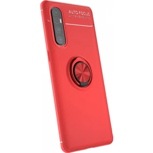 Oppo Reno 3 Pro Kılıf Yüzüklü Manyetik Ravel Silikon