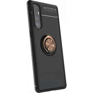 Oppo Reno 3 Pro Kılıf Yüzüklü Manyetik Ravel Silikon
