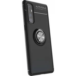 Oppo Reno 3 Pro Kılıf Yüzüklü Manyetik Ravel Silikon