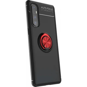 Oppo Reno 3 Pro Kılıf Yüzüklü Manyetik Ravel Silikon
