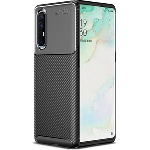 Oppo Reno 3 Pro Kılıf Karbon Desenli Lux Negro Silikon