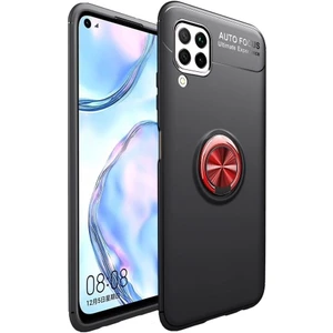 Huawei P40 Lite Kılıf Yüzüklü Manyetik Ravel Sillikon