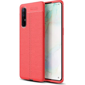 Oppo A91 Kılıf Deri Desenli Lux Niss Silikon