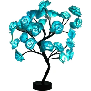 Sld LED Masa Lambası USB Çiçek Ağacı ile Ev Dekorasyon Yatak Odası Gece Masa Lambası Noel Düğün Yatak Odası  (Yurt Dışından)