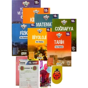 Okyanus Yayınları 10. Sınıf 7'li Soru Bankası Tam Set-Yeni-(Aydın+Okyanus Yayınları Deneme+Anahtarlık+Mkitap Ayracı Hediye)