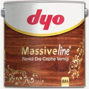 Massiveline Renkli Dış Cephe Verniği Tik 2,5 Lt