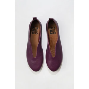 Bueno Shoes Mor Flotter Deri Kadın Düz Babet