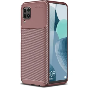 Huawei P40 Lite Kılıf Karbon Desenli Lux Negro Silikon