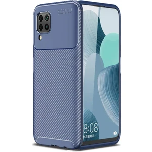 Huawei P40 Lite Kılıf Karbon Desenli Lux Negro Silikon