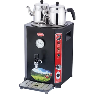 Silverinox Elit Jumbo 13 Litre 2 Demlikli Çay Kazanı Makinesi