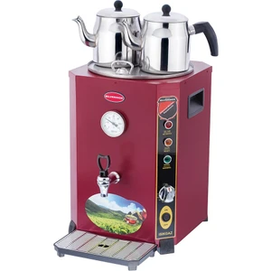Silverinox Elit Jumbo 13 Litre 2 Demlikli Çay Kazanı Makinesi SLVR-EL-01K