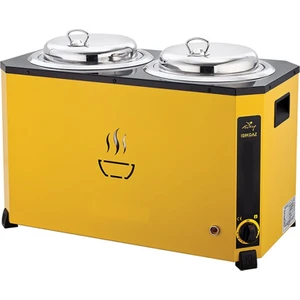 Silverinox Elektrikli 9+9 Litre Jumbo Çorba Potu Çorba Kazanı SLVR-C-07