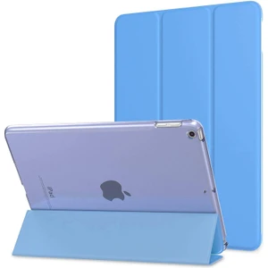 Apple Ipad Air 2 Kılıf Standlı Kapaklı Arkası Şeffaf Sert Smart Case Mavi