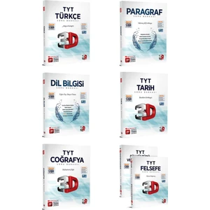 3D Yayınları 2023 TYT Sözel Soru Bankası 6'lı Set