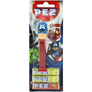 Pez Oyuncaklı Meyve Aromalı Şeker 3 x 8,5 Gram Marvel Serisi Kaptan Amerika Figürü