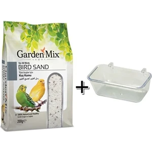 Garden Mix  Platin Kuş Kumu 200gr+Kumluk
