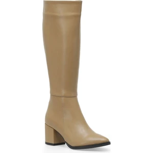 Lılıana 2pr Camel Kadın Topuklu Çizme