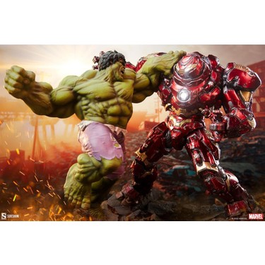 Hulk vs Hulkbuster Maquette by Sideshow Collectibles