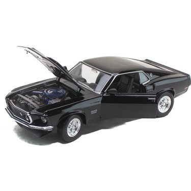 Welly 1:24 Ölçek Metal 1969 Ford Mustang Boss 429 Siyah 19CM Fiyatı