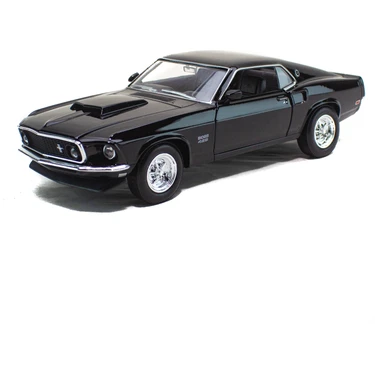 Welly 1:24 Ölçek Metal 1969 Ford Mustang Boss 429 Siyah 19CM Fiyatı