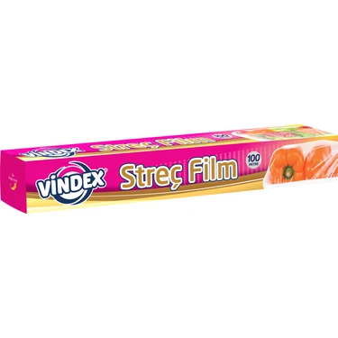 Vindex Streç Film 100 m Gıdaları Taze Tutma Özelliği ile Pratik Kullanım