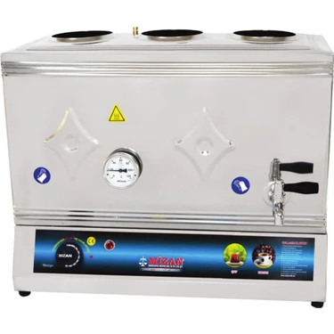 Mizan 60 Lık Elektrikli 40 Litre 3 Demlikli Çay Kazanı Çay