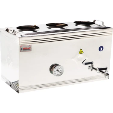 Mizan 60 Lık Gazlı 40 Litre 3 Demlikli Üst Çay Kazanı - Üst