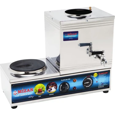 Mizan 15 Lik Elektrikli 10 Litre 1 Demlikli Çay Kazanı  Çay