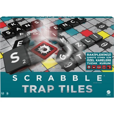 Scrabble Trap Tiles Aile Boyu Kutu Oyunu, Genç Yetişkinler Fiyatı