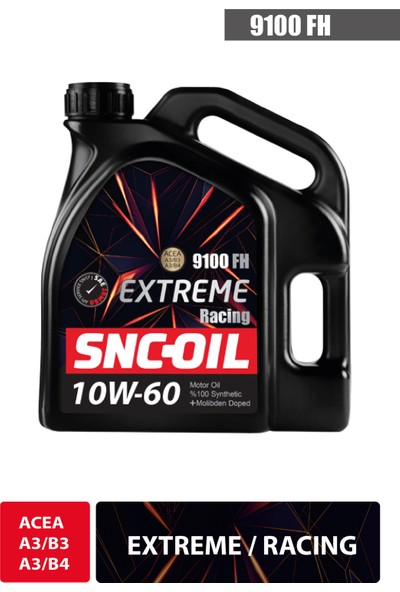 SNC-OIL FH Extreme Racing 10W-60 4 Litre Motor Yağı ( ÜRETİM YILI 2022 )