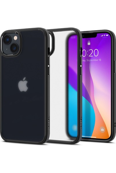 Spigen Apple iPhone 14 / iPhone 13 Kılıf Ultra Hybrid Frost Black - ACS05047