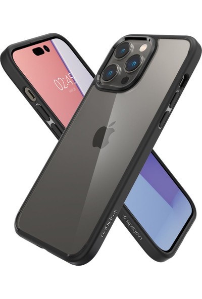 Spigen Apple iPhone 14 Pro Kılıf Ultra Hybrid Matte Black - ACS04961