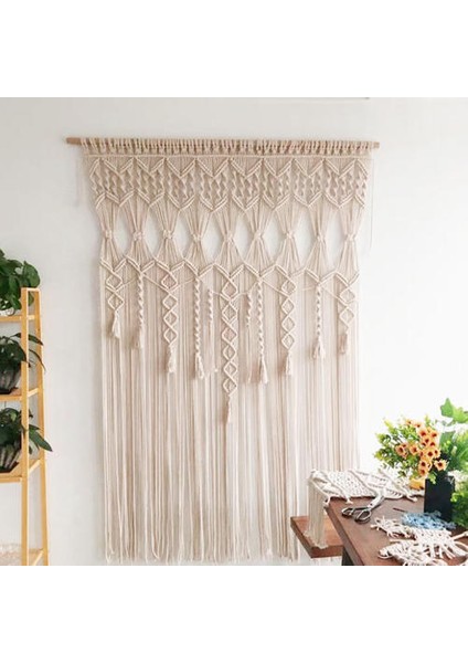 Boho Goblen Duvar Asılı Makrome Dokuma Kapı Perdesi Bölücü Asılı Dream Catcher Goblen Yatak Odası Oturma Odası Dekor Için | Dekoratif Gobiyeller (Yurt Dışından)