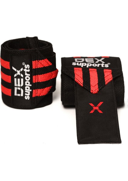 Knee Wraps + Wrist Wraps + 8 Loop Lifting Straps  3'lü Set